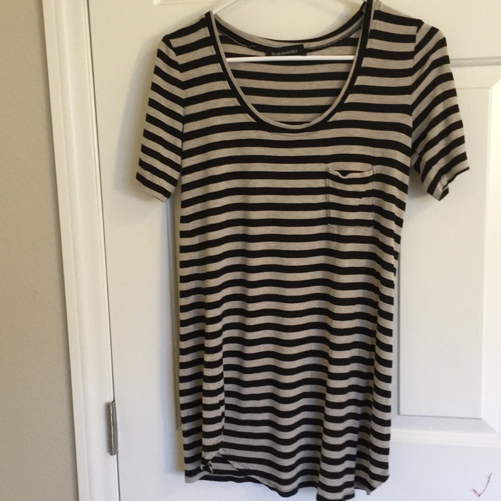 Black and Tan striped shirt